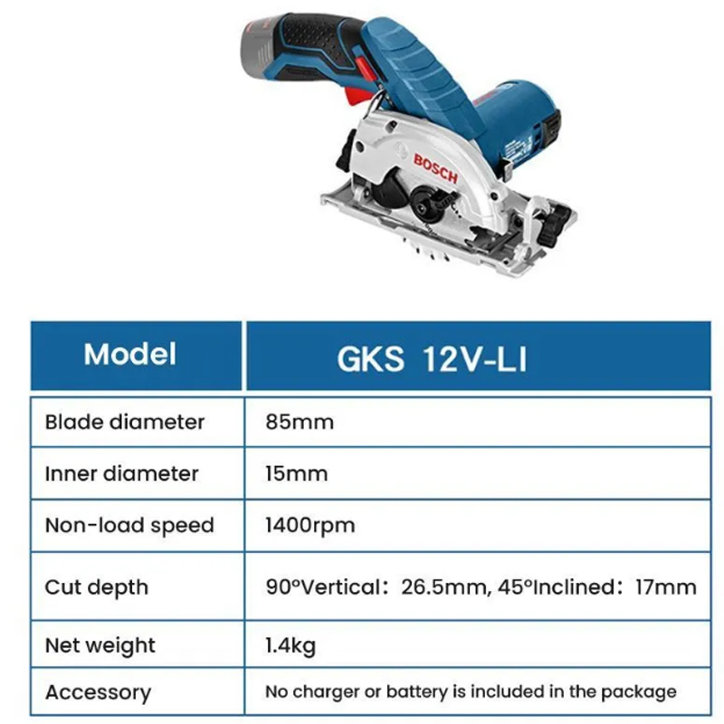 BOSCH GKS 12V-LI Elektrische C - Woodworking Saw recensie en prijs