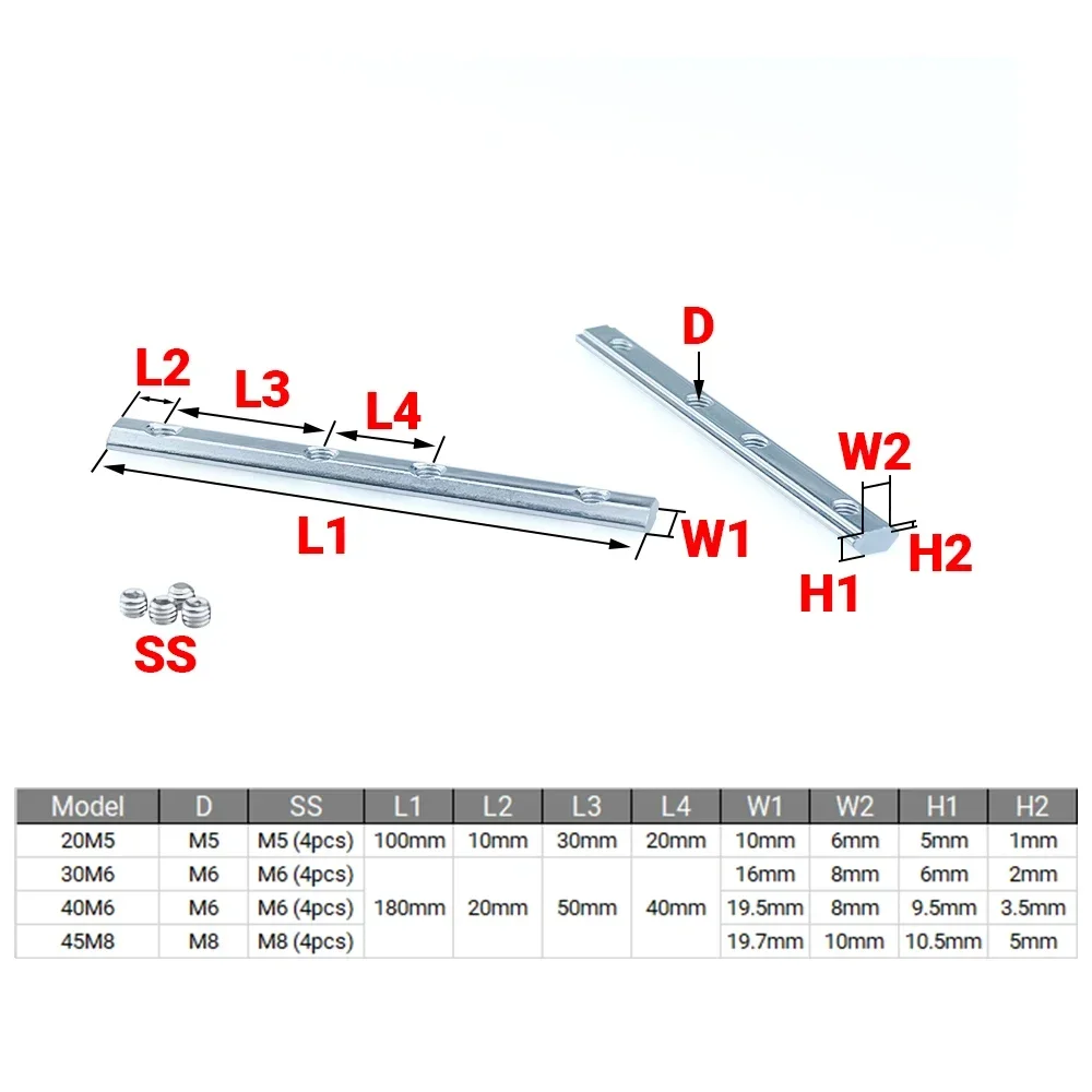 4 Stuks V-Slot T-Slot Joiner 1 - Woodworking Joint recensie en prijs