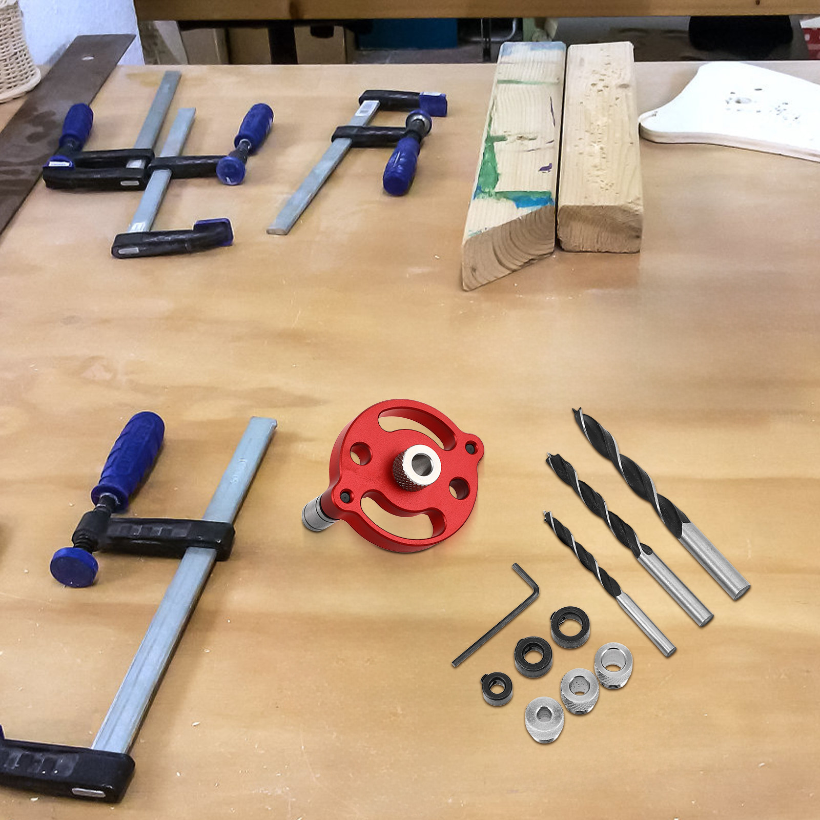 1 set precisie-boormalen van a - Woodworking Joint recensie en prijs
