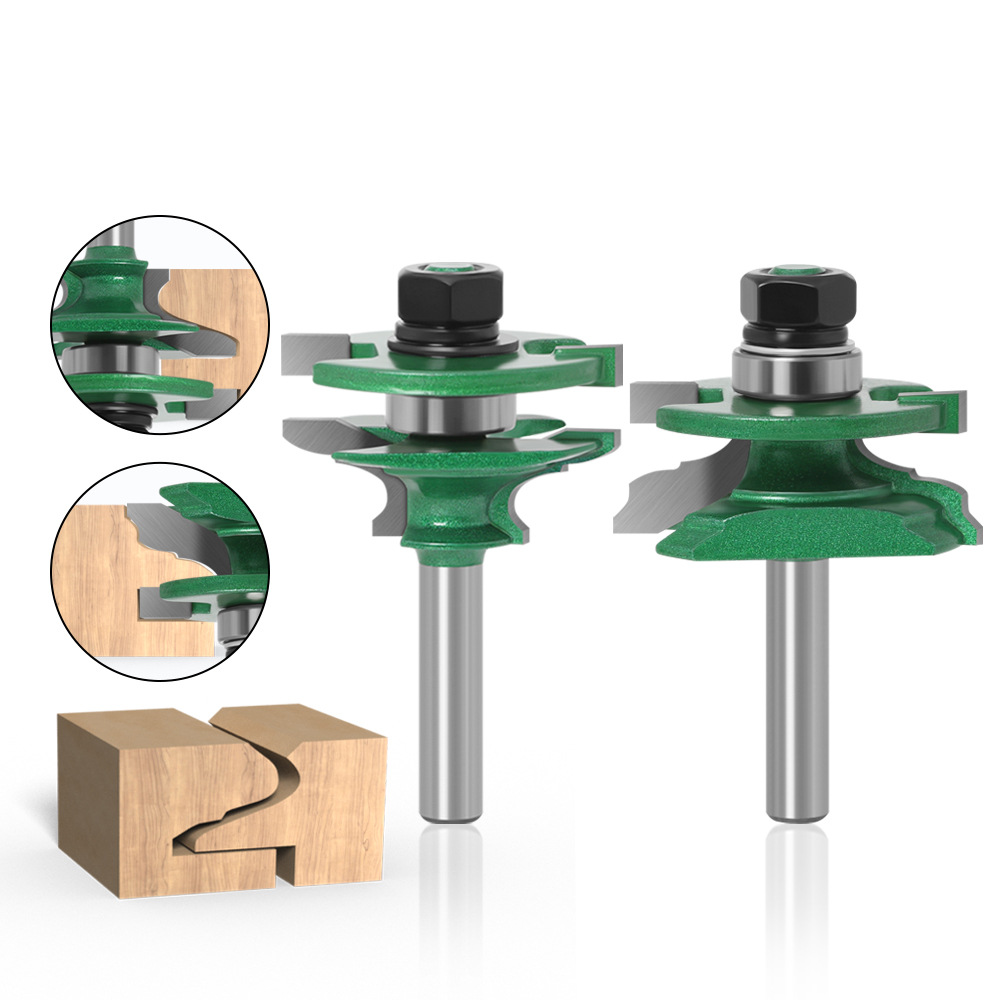 2-delige houtframe-freesbitset - Woodworking Joint recensie en prijs