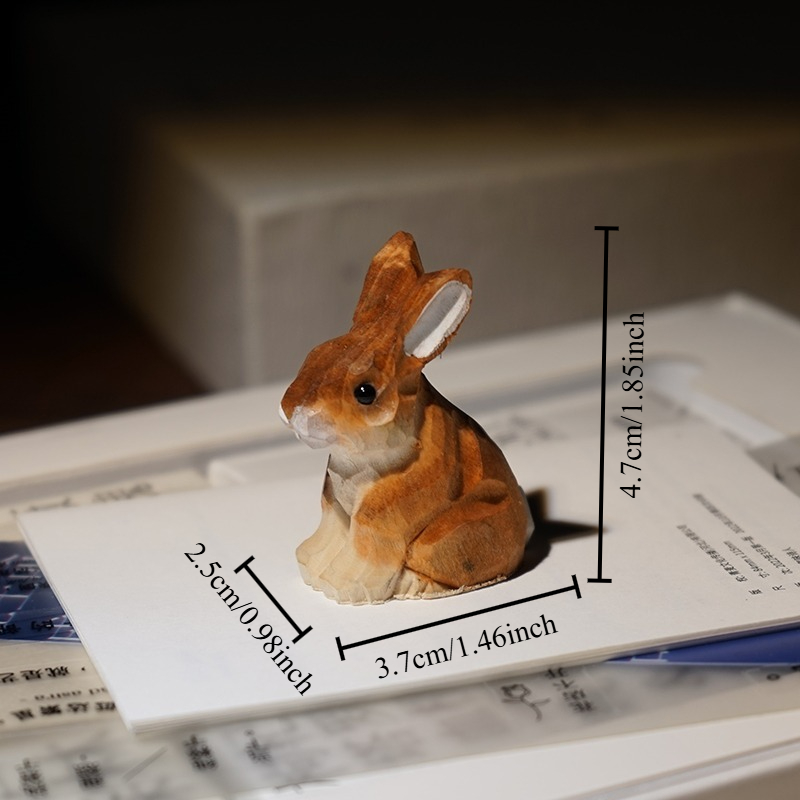 1PC Zittend Bunny Handgesneden - Woodworking Rabbet recensie en prijs