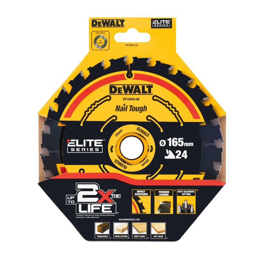 DEWALT DT10624-QZ 1/3pcs 24T B - Woodworking Saw recensie en prijs